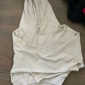 Ribbed cropped John Elliott hoodie